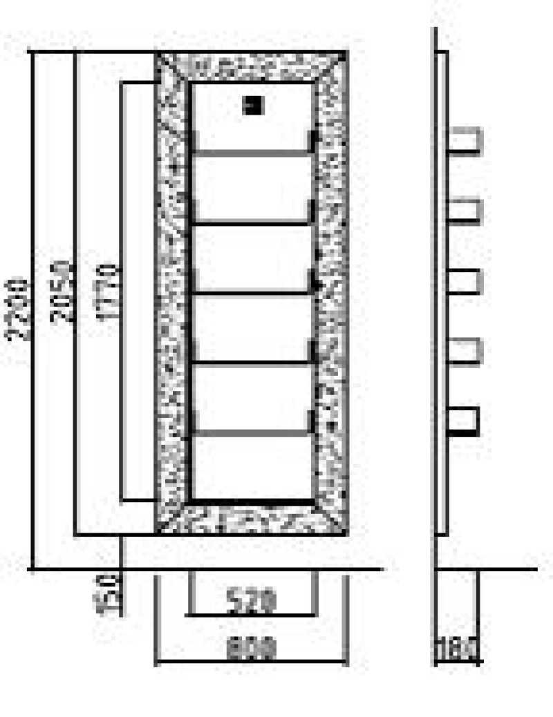 Gold Display Structure Details
