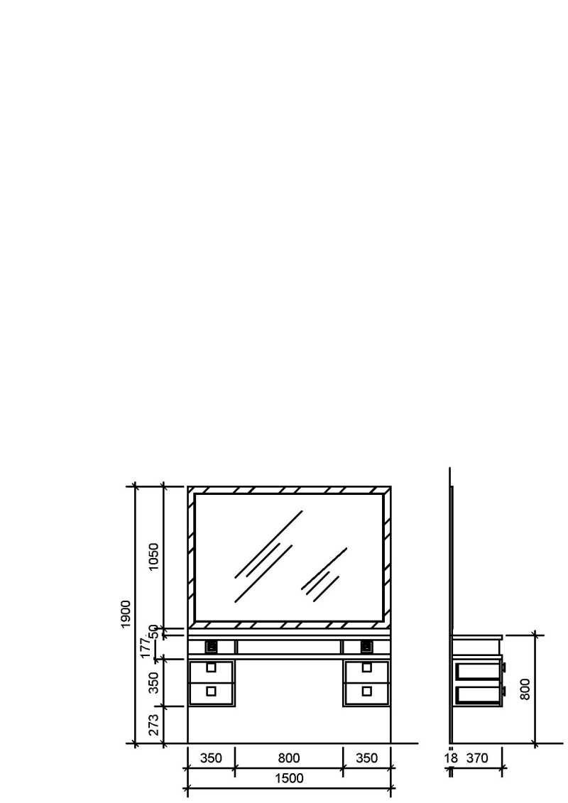 Menspace sans cuvette Structure Details