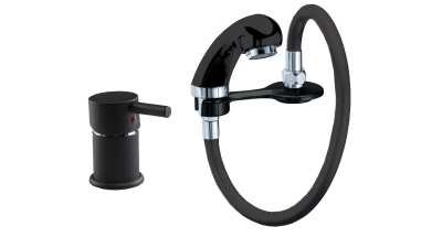 Set Mitigeur Noir HOL3