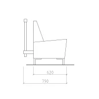 Fauteuil d'attente Pyramid #3