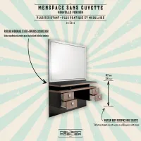 Posto Lavoro da Barbiere Menspace sans cuvette #3